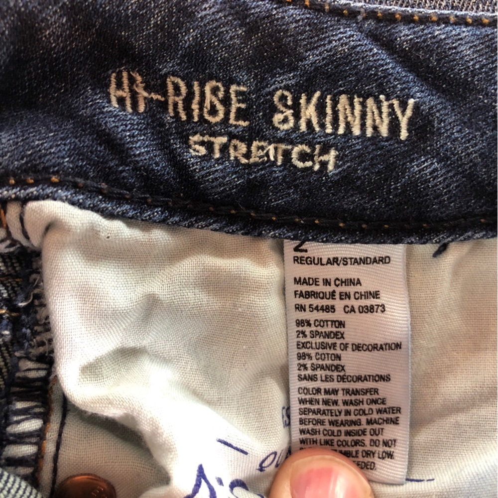 American Eagle Outfitters Women’s Hi-Rise Skinny Stretch Size 2 Regular Jeans - Picture 9 of 15